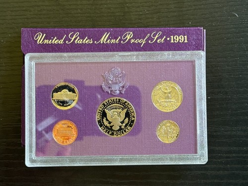 1991-S Proof Set w/Envelope & COA - 1c, 5c, 10c, 25c, 50c - ME1402 - 第 3/4 張圖片