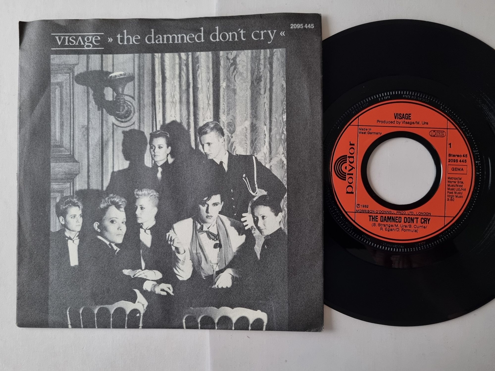 Visage/ Steve Strange - The Damned Don't Cry 7'' Vinyl Germany