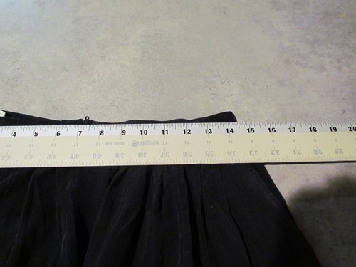 Vintage skirt Black Corduroy Womens 14 back Zip Soft Cords Sportable - Picture 4 of 6