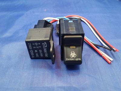 GCD Jeep TJ Rocker Switch Reverse Lights Logo with 40 AMP Relay