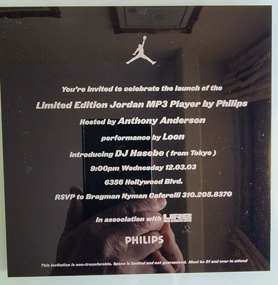 Invitación a celebrar: Reproductor de MP3 Jordan edición limitada de Philips. RARO. Foto 2 de 4