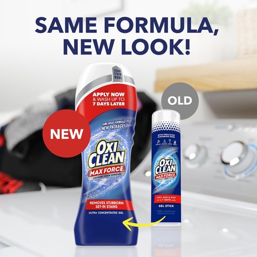OxiClean Max Force Laundry Stain Remover Gel Stick 6.2 fl oz - Picture 9 of 9