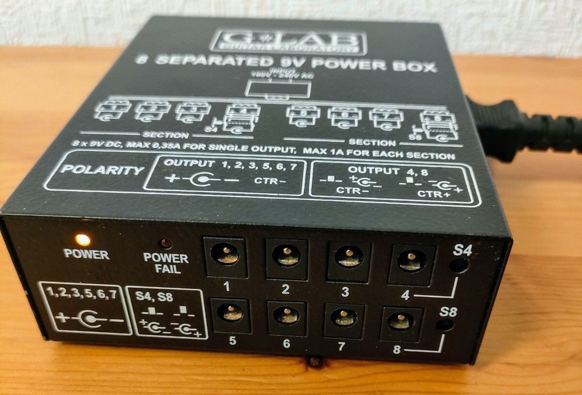 G-Lab PB-1 8 Separated 9V Power Box Used Tested w/ Cables | eBay