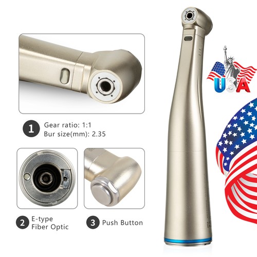 Dental Electric Handpiece 1:1 1:4.2 1:5 Contra Angle Fiber Optic High Speed NSK - Picture 23 of 72