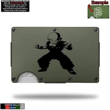 Krillin Dragon Z Super Laser Engraved Onto An Metal Wallet