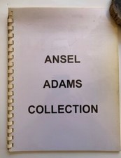 ANSEL ADAMS COLLECTION - COMBOUND CATALOGUE OF ANSEL ADAMS BOOKS  RELATED ITEMS