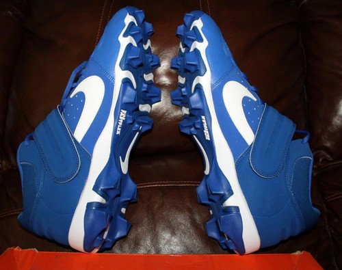 NEW BOX Nike Alpha Huarache Varsity Mid Keystone Baseball Cleats Blue Size 15 - Picture 10 of 11