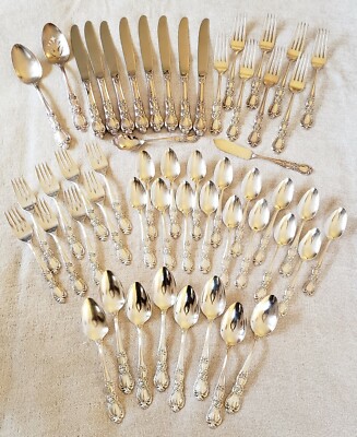 Rogers Bros HERITAGE Silverplate 52 pc FLATWARE STARTER SET w