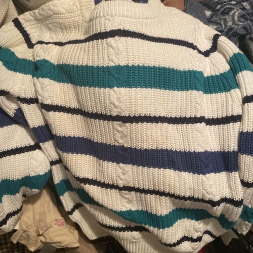 15 VINTAGE 80s 90s Mens SWEATER LOT Winter Geometric Fair Isle Aztec RESELLER - Picture 16 of 18