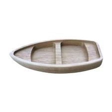 Wooden Boat Wood Crafts Ship Model Folk Arts Crafts Miniature Wood Canoe for