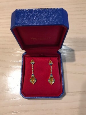 Vivamacity Stud Earrings Muticolor Crystal - New never worn