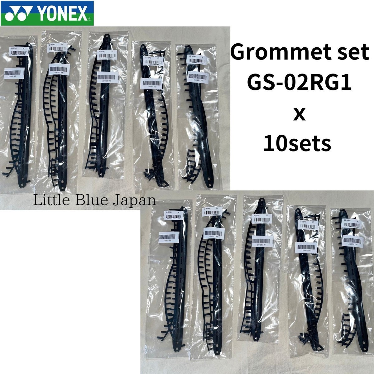 Set of 10 Yonex tennis grommet set GS-02RG1 GS02RG1 for