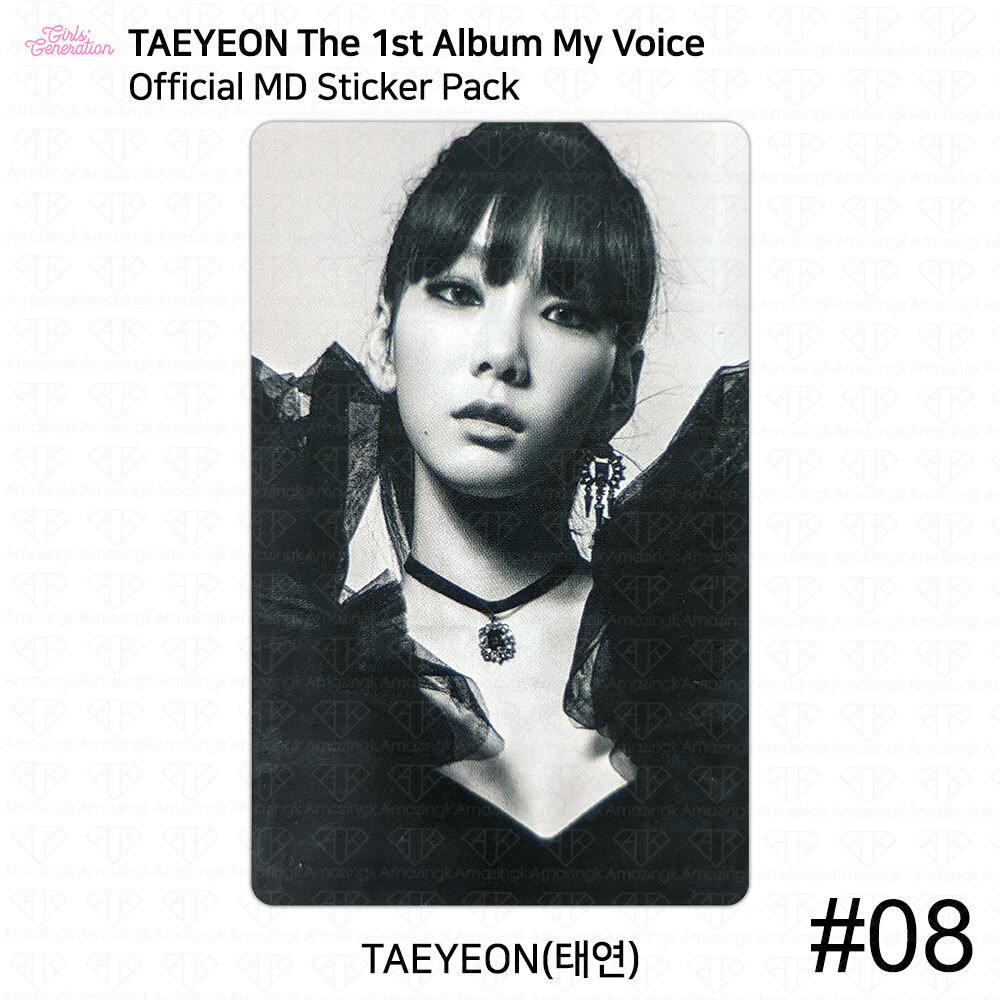 Taeyeon The 1st Album My Voice Official MD Sticker Pack Photocard