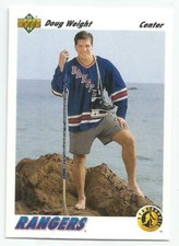 DOUG WEIGHT 1991-92 UPPER DECK ROOKIE CARD MINT CONDITION NEW YORK RANGERS
