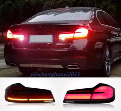 For BMW G30 G38 2018-2021 Smoked LED Rear Lamps Taillights Dynamic