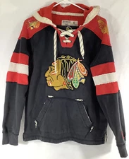 CHICAGO BLACKHAWKS Small Pullover NHL Sweatshirt CCM Pro OK'd Vintage Style