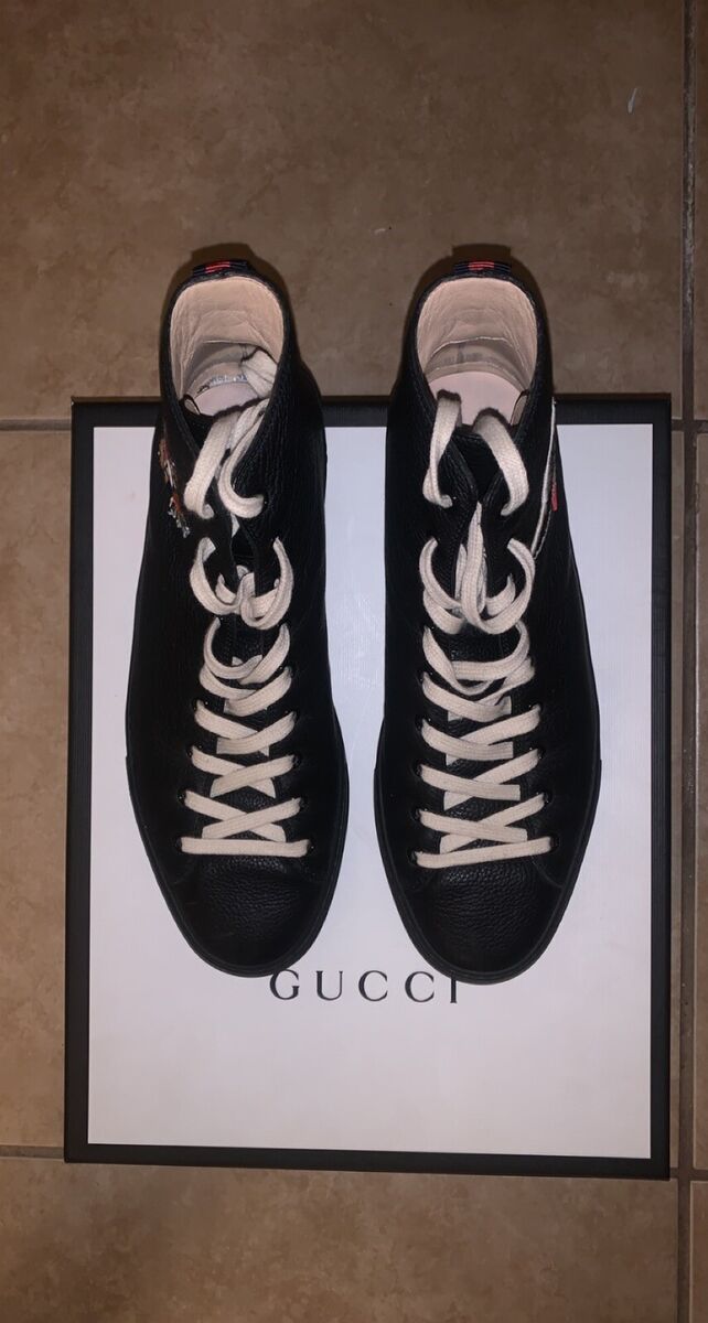 Gucci Signature Leather High Top Tiger UFO | eBay Gucci Signature Leather High Top Tiger UFO | eBay