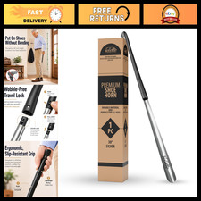 30" Extra Long Stainless Steel Shoe Horn - Ideal for Seniors  Easy Use