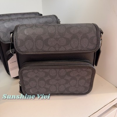NWT Coach CZ396 Sullivan Flap Crossbody Bag Signature Canvas