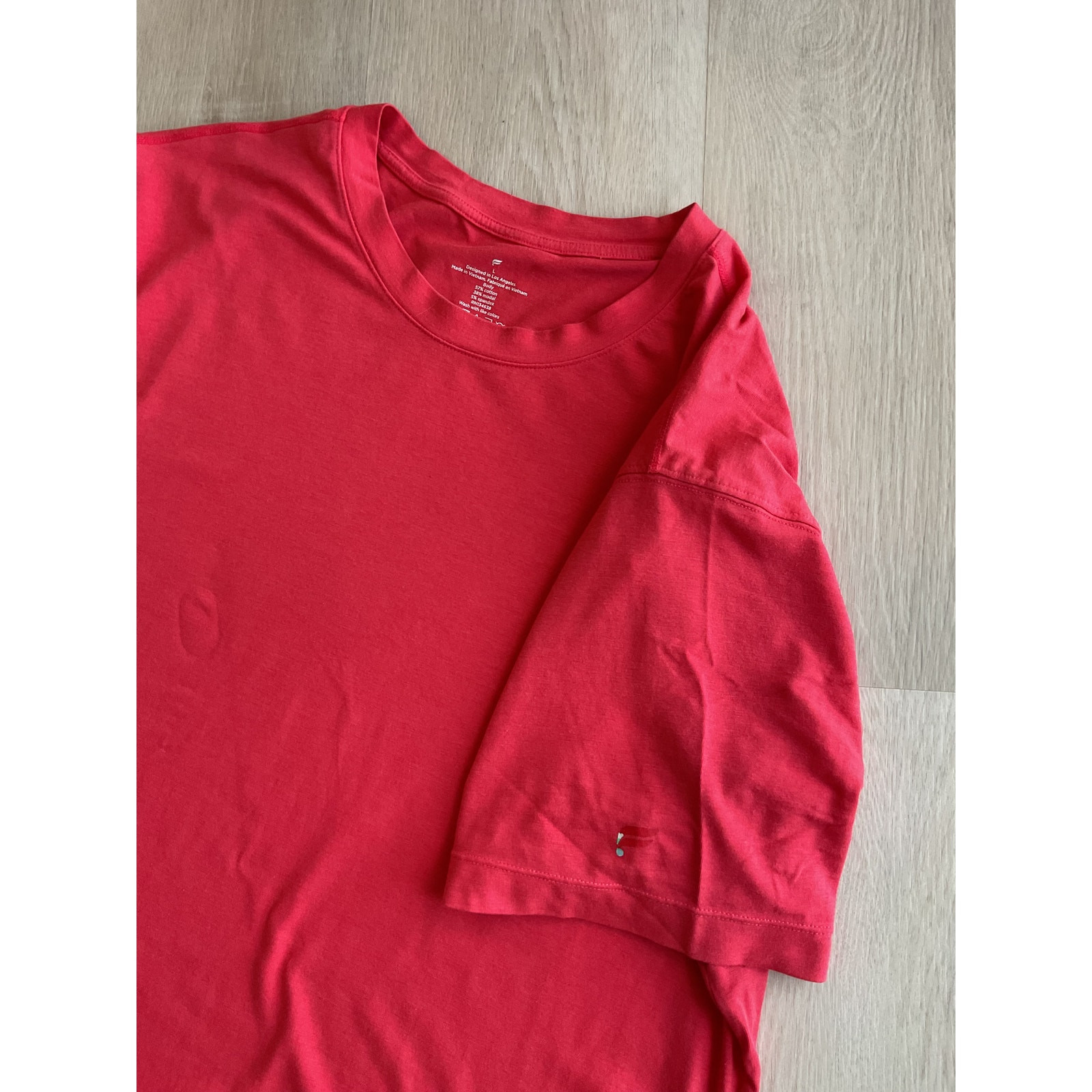 Fabletics Basic Tee Shirt Red Large - image 5