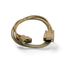 6ft DB9 Male to DB9 Female Serial Cable Extension - Beige