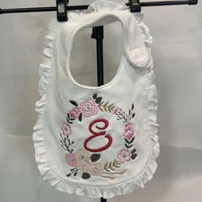 Custom Baby Bib Embroidered “E”