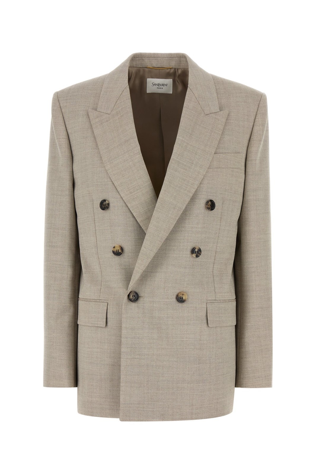 SAINT LAURENT Cappuccino Wool Blazer New & Authentic