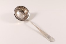 Kelle  Silber Durchbrochen Seiherkelle Schaumkelle Monogramm HW