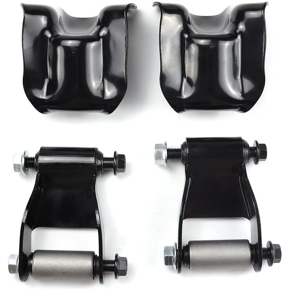 Rear Leaf Spring Hanger Bracket Shackle Kit for Chevy Silverado GMC Sierra 1500 - Image 4 of 4