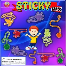 2 inch 2" Bulk Vending Machine Capsules STICKY TOYS MIX 250 pieces FUN PRIZES