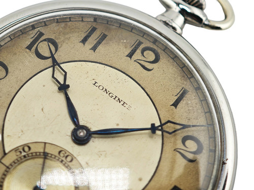 Longines Cal. Orologio da tasca 17,95M 42mm SS carica manuale anni 20 - Foto 3 di 15