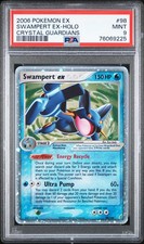 PSA 9 SWAMPERT ex 98/100 | Crystal Guardians Holo Pokemon Card