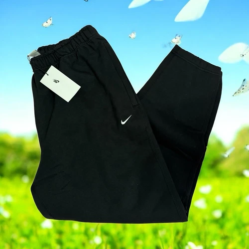 Nike NRG Solo Swoosh Heavyweight Fleece Pants Black CW5460-010 Men’s Size Medium