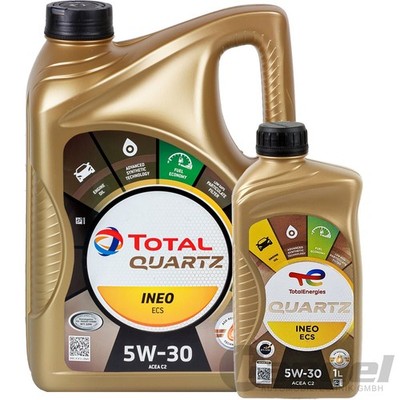 1x5+1x1 L TOTAL QUARTZ INEO ECS 5W30 MOTORÖL passend für PSA B71 2290 ACEA C2