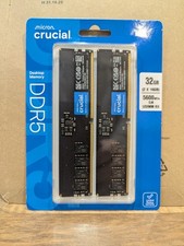Image of 2x sets Crucial DDR5 RAM 32GB (2x16GB) 5600MHz Desktop RAM - CL46 CT16G56C46U5