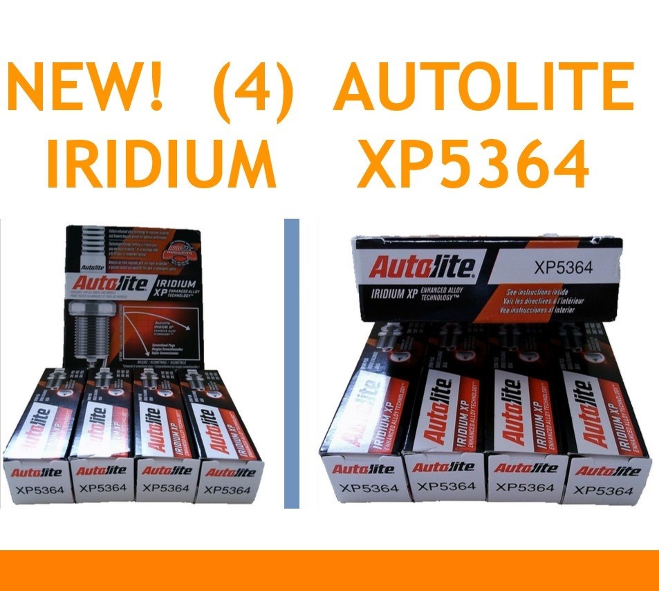 NIB 4 Autolite Iridium Spark Plugs XP5364 FREE Ship