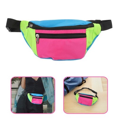 Retro Contrast Belt Bag Crossbody Fanny Pack 90s Accessories for Men