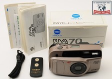 MINT in Box Minolta Riva Zoom 70 Date Point Shoot 35mm Film Camera JAPAN