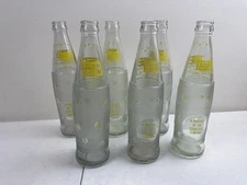 6 Vintage Tab Acl 12oz Soda Bottle: Yellow Starburst Graphics Bundle