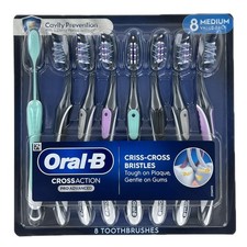 Oral-B Cross Action Pro Advanced Toothbrush, 8 Count Medium 