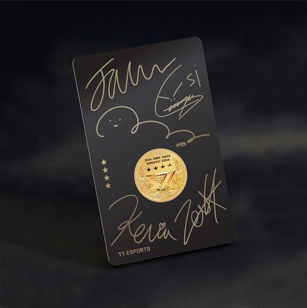 League of Legends T1 Champion Gold Medal Limited Edition Faker LOL