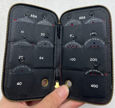 Set Of 10 Asa Direct Reading Slides For Sekonic Studio Deluxe L-28c Light Meter