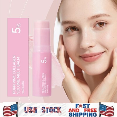 1-3X Pink COLLAGEN PLIMPING MULTI BALM Collagen Volume Multi Balm 10g K-Beauty