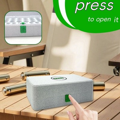 Precision-Made User Friendly Stable Stylish AA AAA Battery Storage Organizer Box