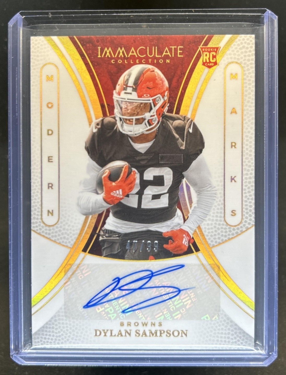Dylan Sampson Panini Immaculate Collection Modern Marks #MMDSN Base