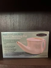 Ancient Secrets Nasal Cleansing Pot "Neti Pot" NEW SEALED