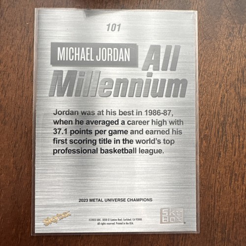 2023 Metal Universe- All Millenniums Michael Jordan #101 MINT - Picture 2 of 2