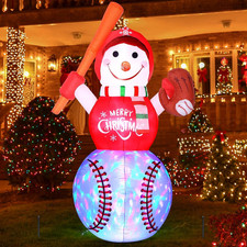 6.5 Ft Christmas Inflatables Snowman Outdoor Decorations Christmas Blow up Yard