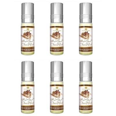 Al-Rehab Choco Musk Concentrated Perfume Rollerball 0.2 fl oz (Pack of 6)