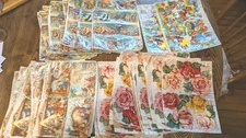 Vintage Decoupage Large Lot, Rice Paper, 9 X 6.5, Arts, Crafts